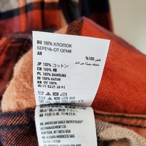 【USED】アメリカンイーグル　ネルシャツ　おしゃれ　大人コーデ