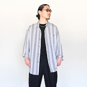 SHIRT7(グーチヴィスコースストライプロングスリーブシャツデッドストック)