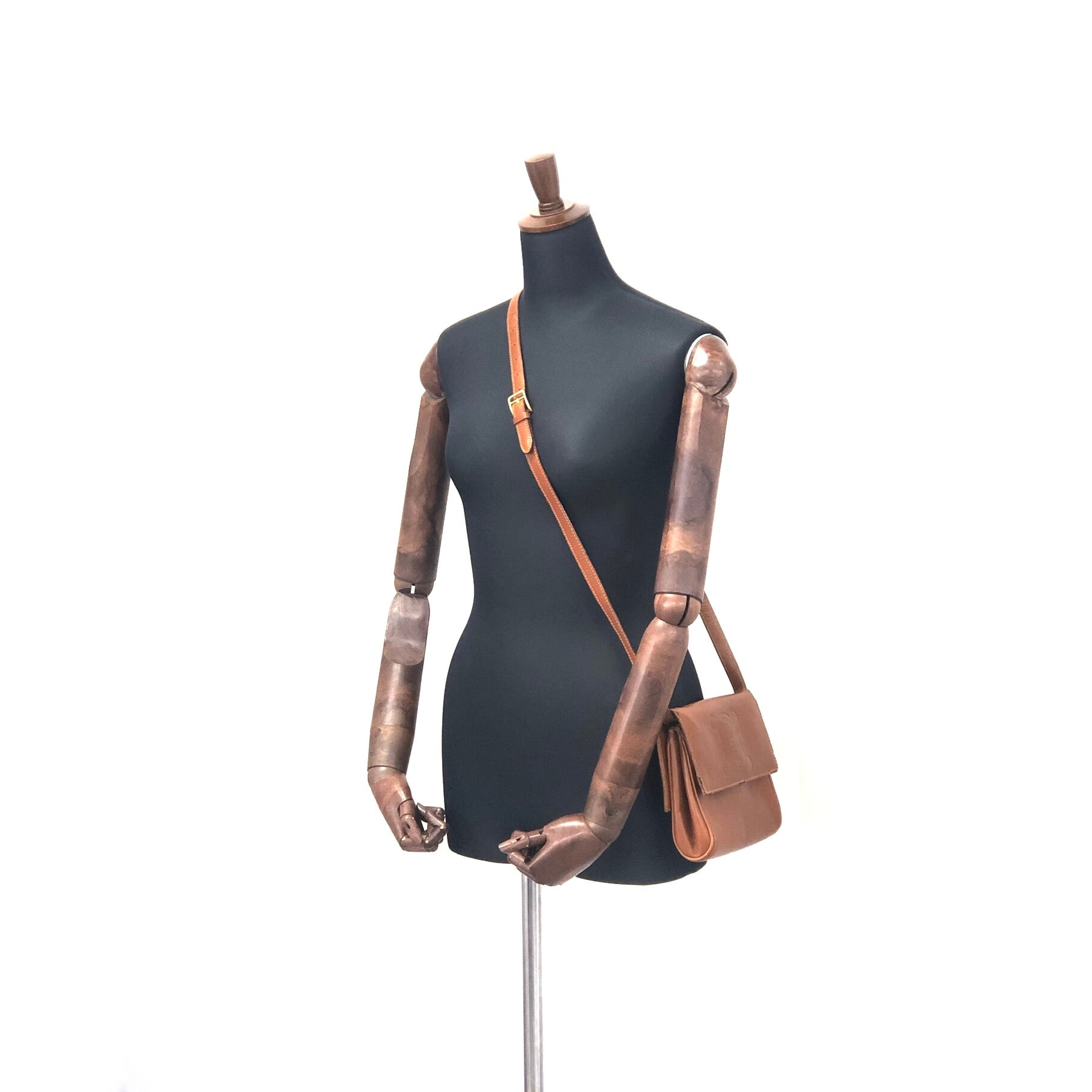CELINE セリーヌ トリオンフ 型押し レザー ミニバッグ ショルダー
