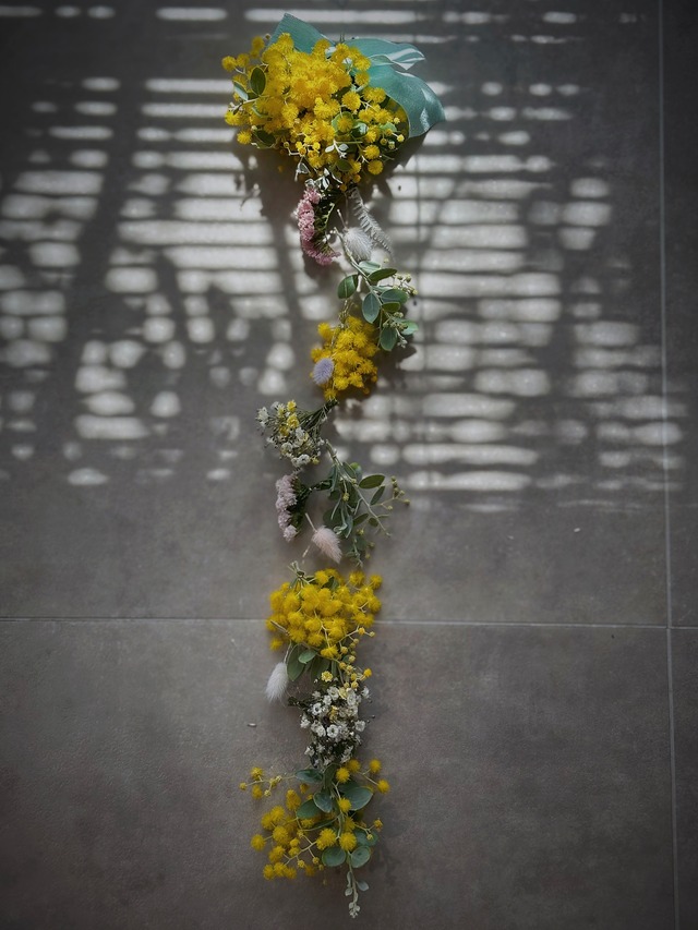 ミニブーケのフラワーモビール