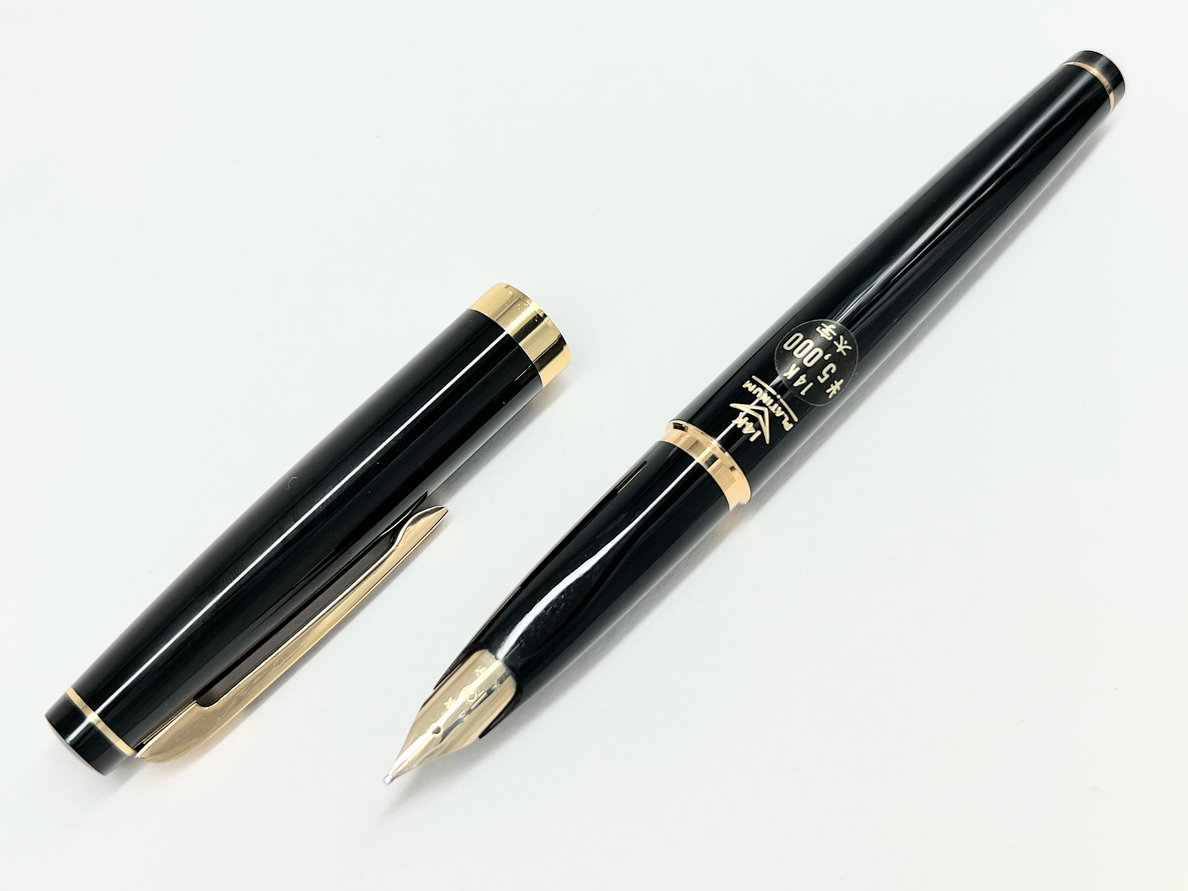 廃盤】PLATINUM 14K 太字 PLATINUM プラチナ 万年筆 3776 ギャザード