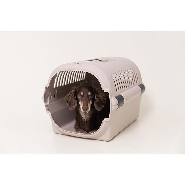 リッチェルキャンピングキャリー中型犬用プラスチックキャリーバッグ ベージュ リッチェルキャンピング 犬 キャリーバッグ プラスチック リッチェル