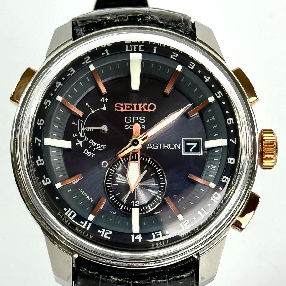 SEIKO】 セイコー アストロン ラバーベルト ソーラー 7X52-0AK0（希少 