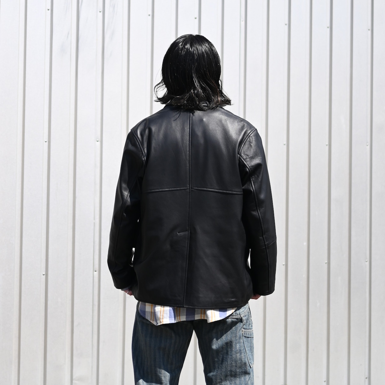 BOWBOW(バウワウ)UNIQUE POCKET CHECKED FLANNEL SHIRT AGED,FER GRITGEAR PANTS AGEDコーディネート