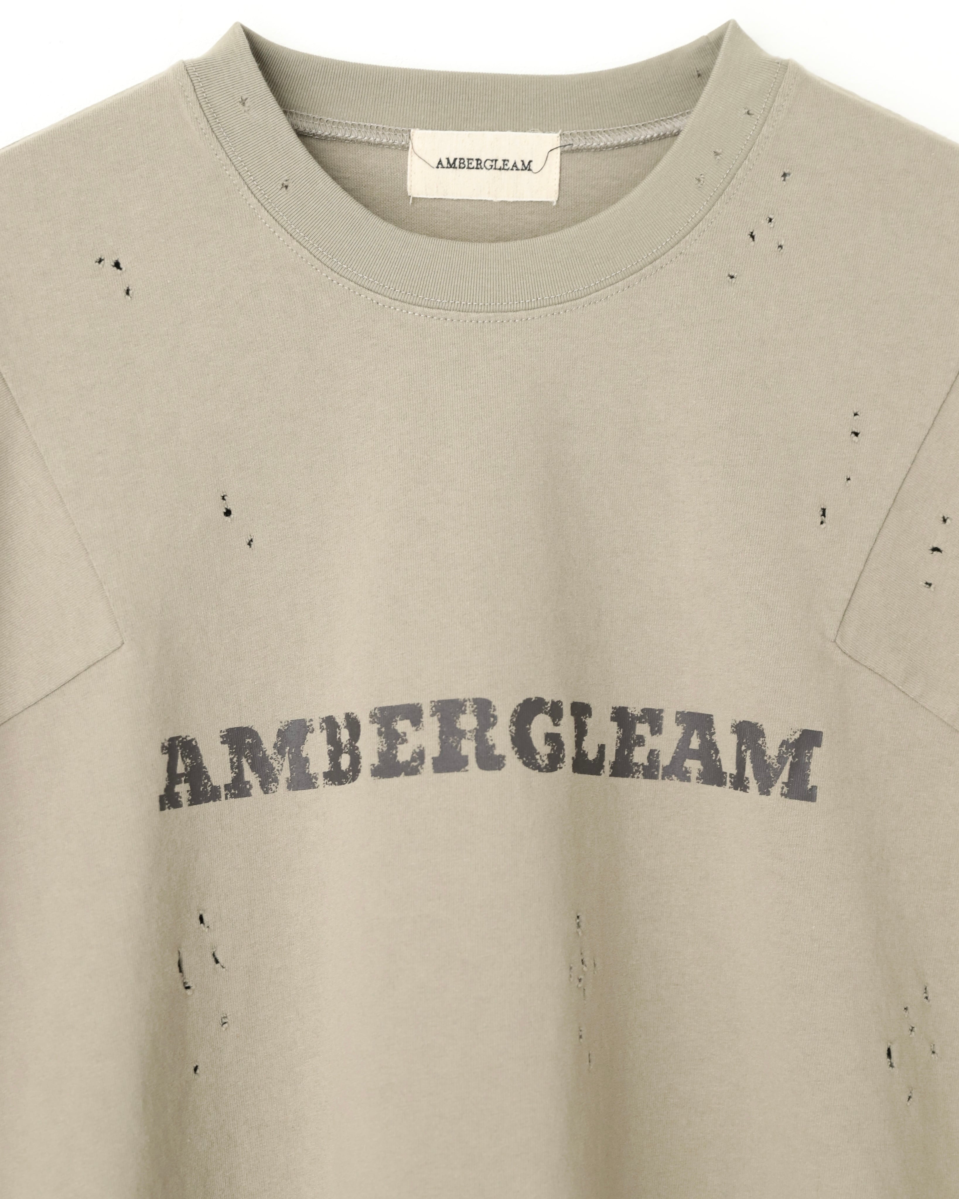 Damage LOGO T-Shirts|Charcoal | AMBERGLEAM