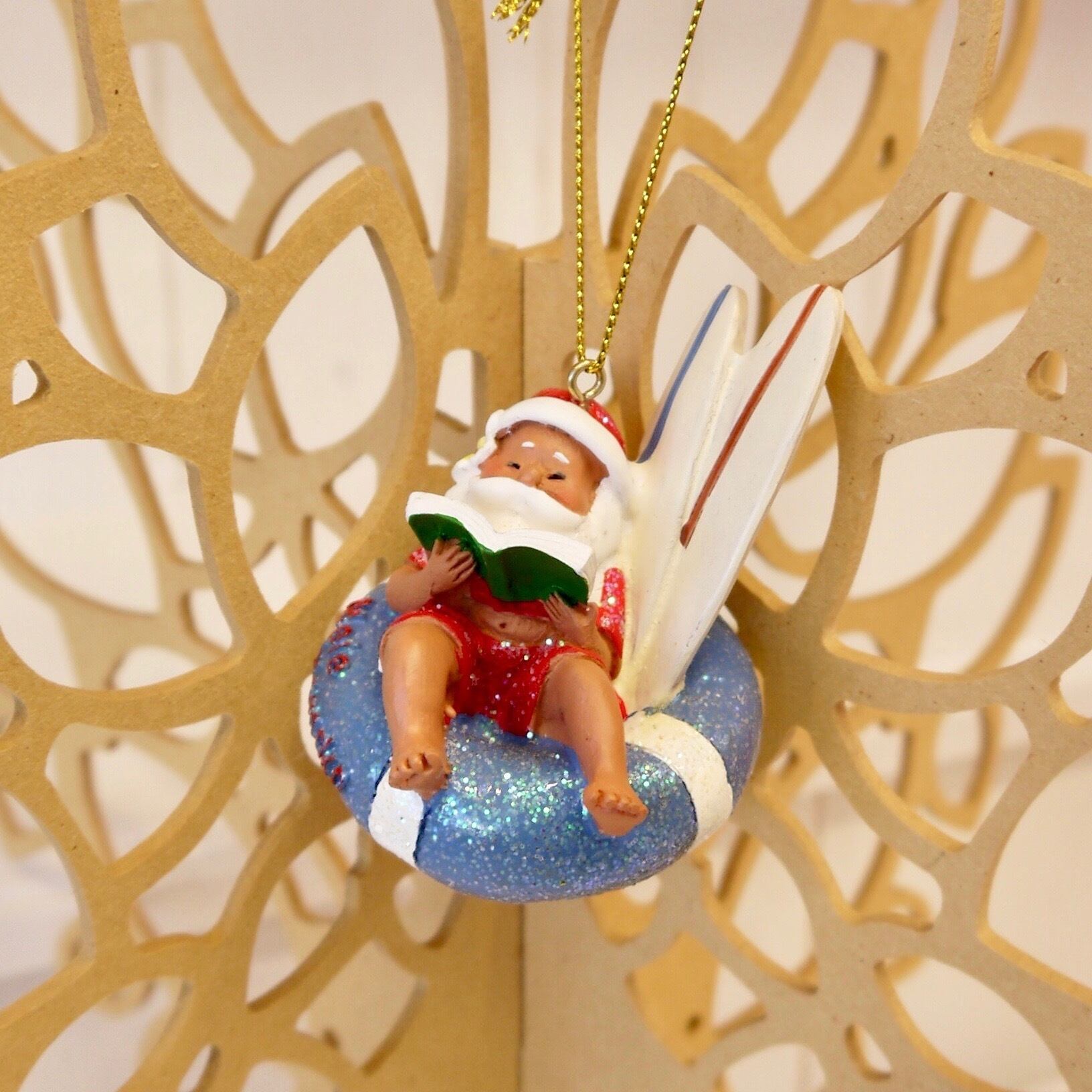 ★ハワイ直輸入★ハワイ クリスマス オーナメント★ツリー飾り★< INNER TUBE サンタ>