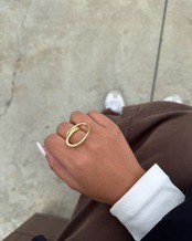 big spiral hoop ring