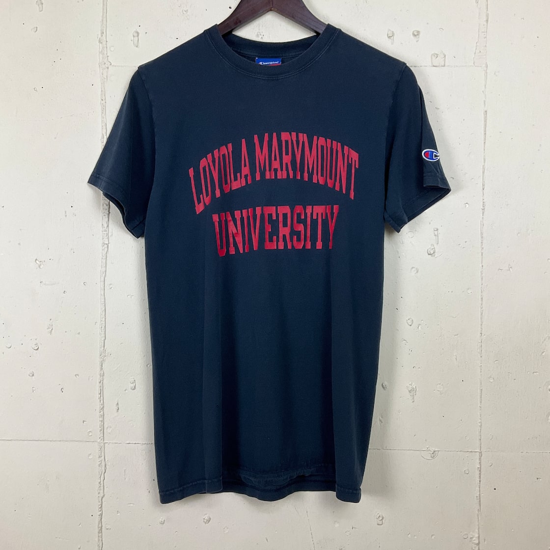 00年代 00s Champion チャンピオン 3色タグ 2段ロゴ カレッジ Tシャツ 