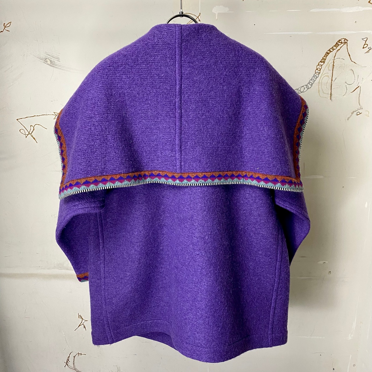 vintage MISSONI purple color wool jacket