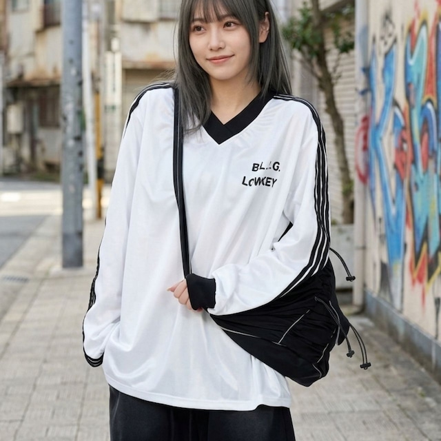 スポーツラインレタリングゲームTシャツ 2col R02482