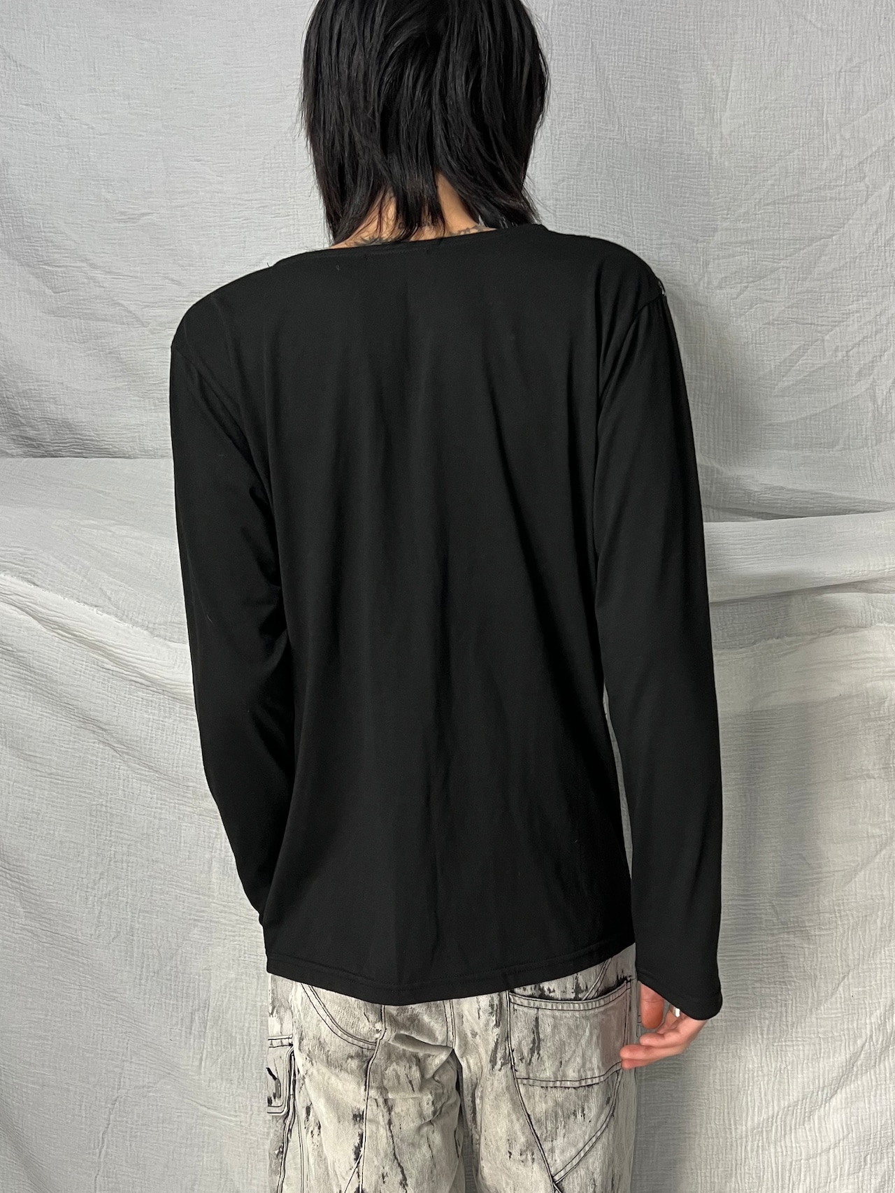 "Xfrm" Draped Long Sleeve