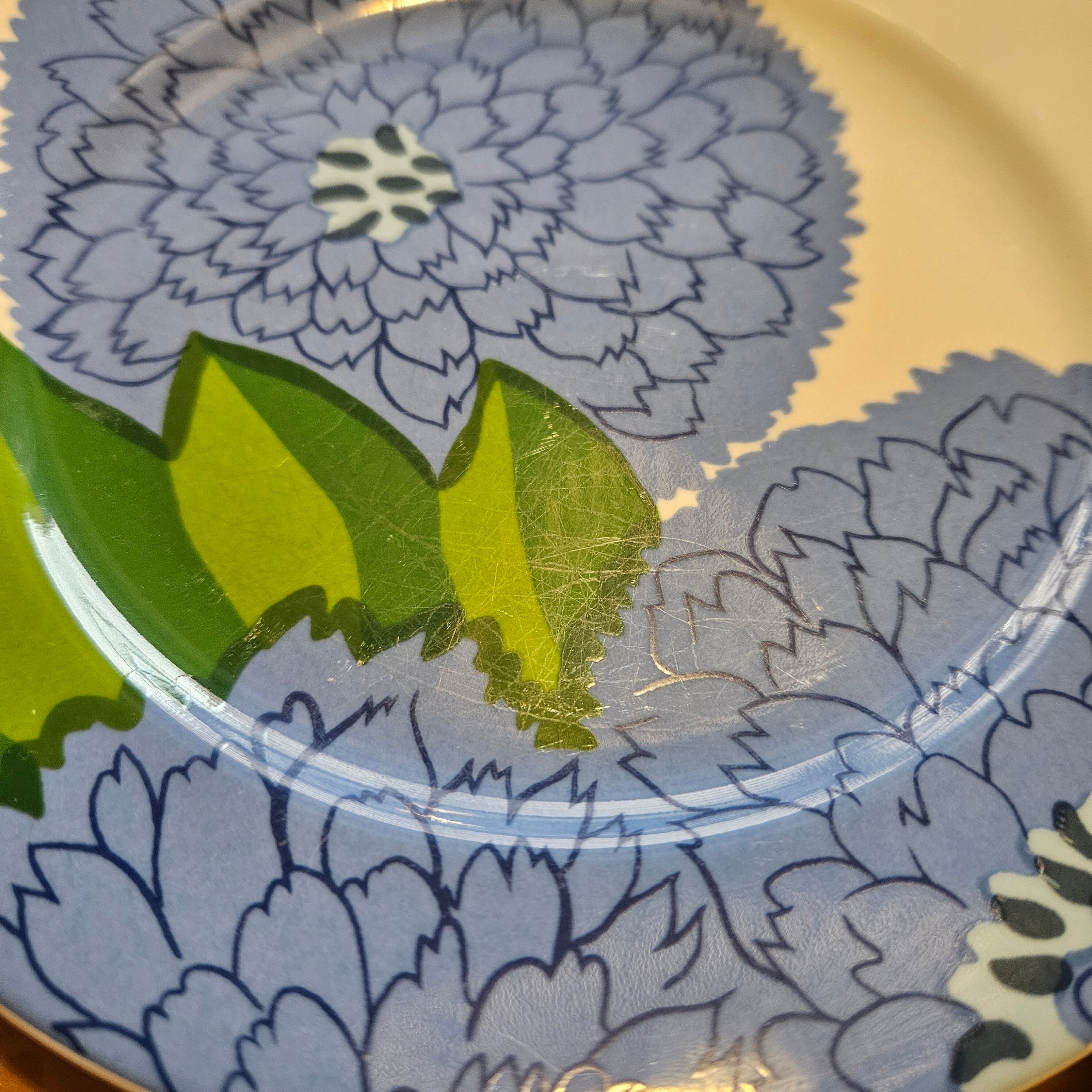 廃盤　Primavera マリメッコ ×イッタラ 黄色、ブルー　2枚セット iittala/marimekko イッタラ/マリメッコ primavera/プリマヴェーラ