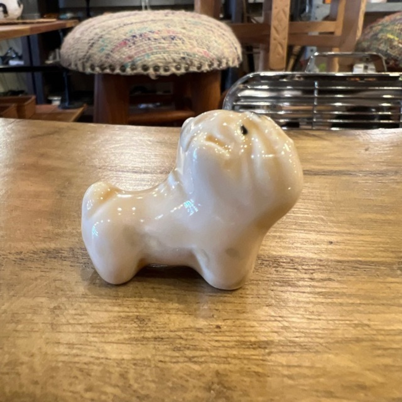 Brown Bulldog Chopstick Rest　茶ブルドッグ箸置　箸置き　ブルドッグ　犬　わんこ　カトラリーギフト　プレゼント