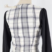 フラメンコ 衣装 トップス ブラウス 白 黒 長袖 チェック フリル ダンス パーティ 発表会 ホワイト系 ブラック系 モノクロ チェック柄 ダンス衣装 フラメンコブラウス 衣装 トップス 女性用 かわいい おしゃれ ファッション パーティー用 ダンスイベント 発表会用