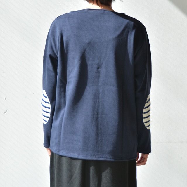 セントジェームス SAINT JAMES ウエッソン無地エルボーパッチ(13JC OUES.COUD.R)NAVY