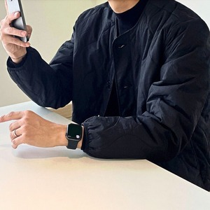 ノーカラーキルティングジャケット　MT0080358