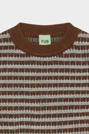＜FUB＞Baby&Kids マルチカラー セーター Multi Sweater  (hazel melange/light grey)