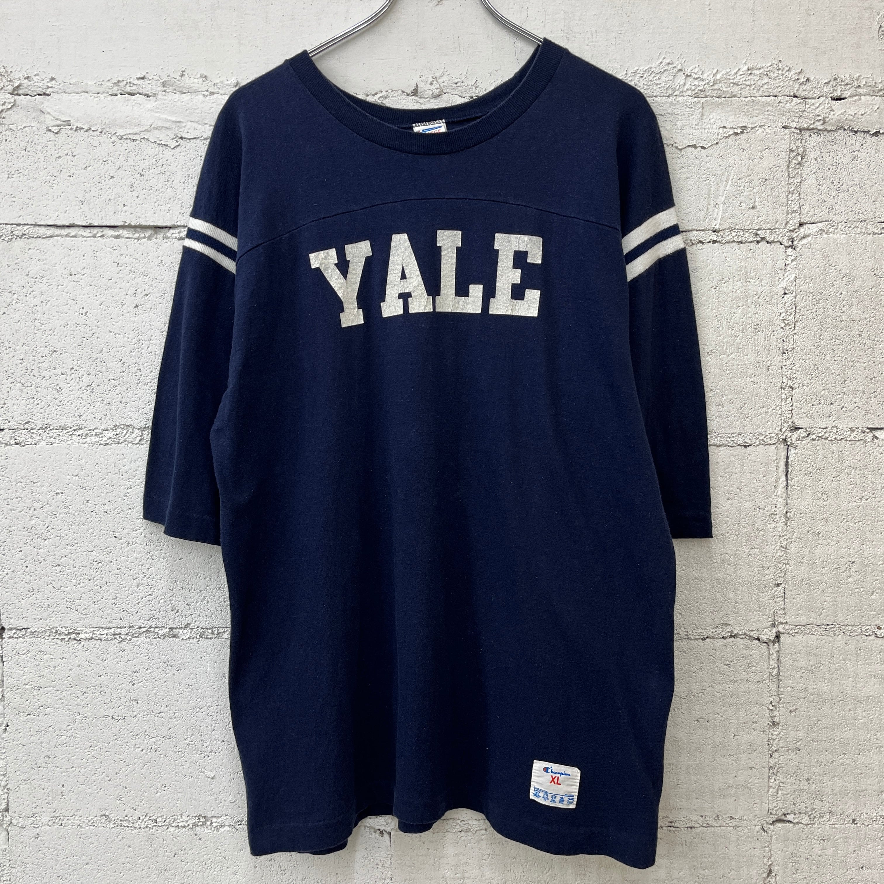 【スペシャル】70s Champion フットボールT ブラック XL 70s Champion Football Tee Shirt 70年代 チャンピオン