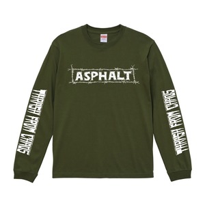 アスファルト(ASPHALT)  PERFECT CIRLE  LONG SLEEVE Tシャツ　 asp-016