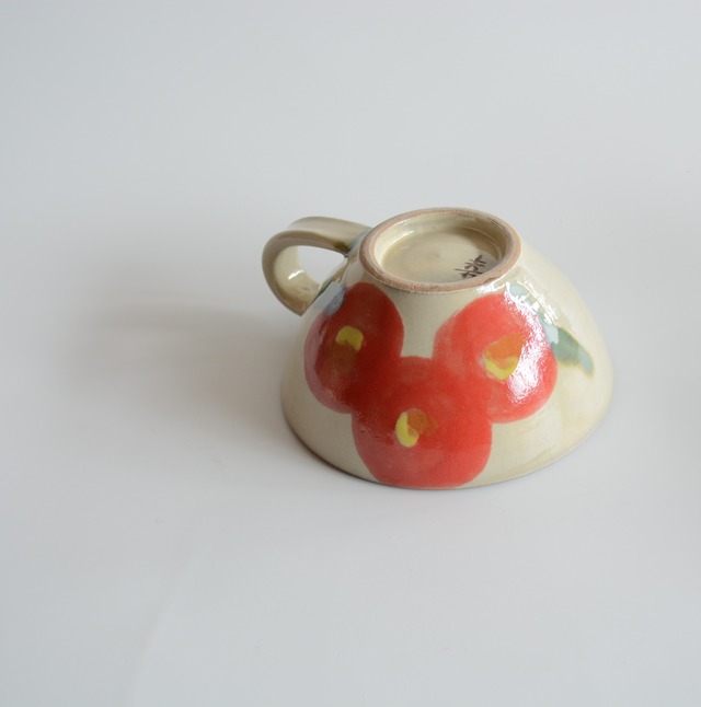 【やちむん 幸陶器】菊文 スープカップ