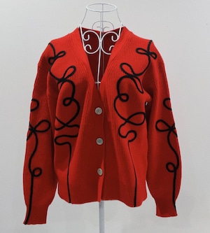 【新】Chris montez(クリス モンテス)ラインデザイン ニットカーディガン【】