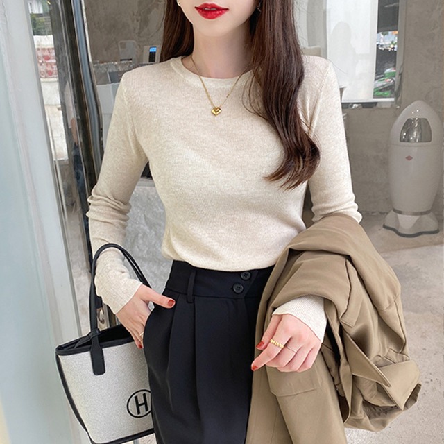 トップスレディース 送料無料 長袖セーター セーター カジュアル 無地 おしゃれ 大人 シンプル カラバリ パープル ブラック ホワイト グリーン アプリコット イエロー ピンク グレー ８色 フリーサイズ ワンサイズ 細身 タイト 10代 20代 30代 40代 50代 60代 冬 通勤 オフィス 通学 学生 ランチ ママ友ランチ 上品 公園デビュー ディナー デート お出かけ 日常 デイリー 普段着