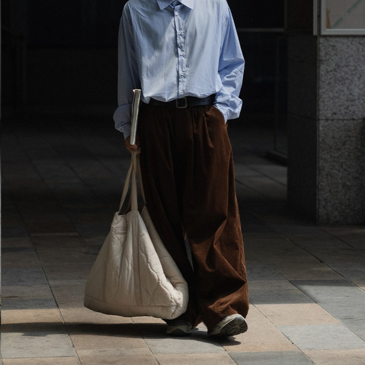 ブラウンコーヒーカラーコーデュロイパンツ　985