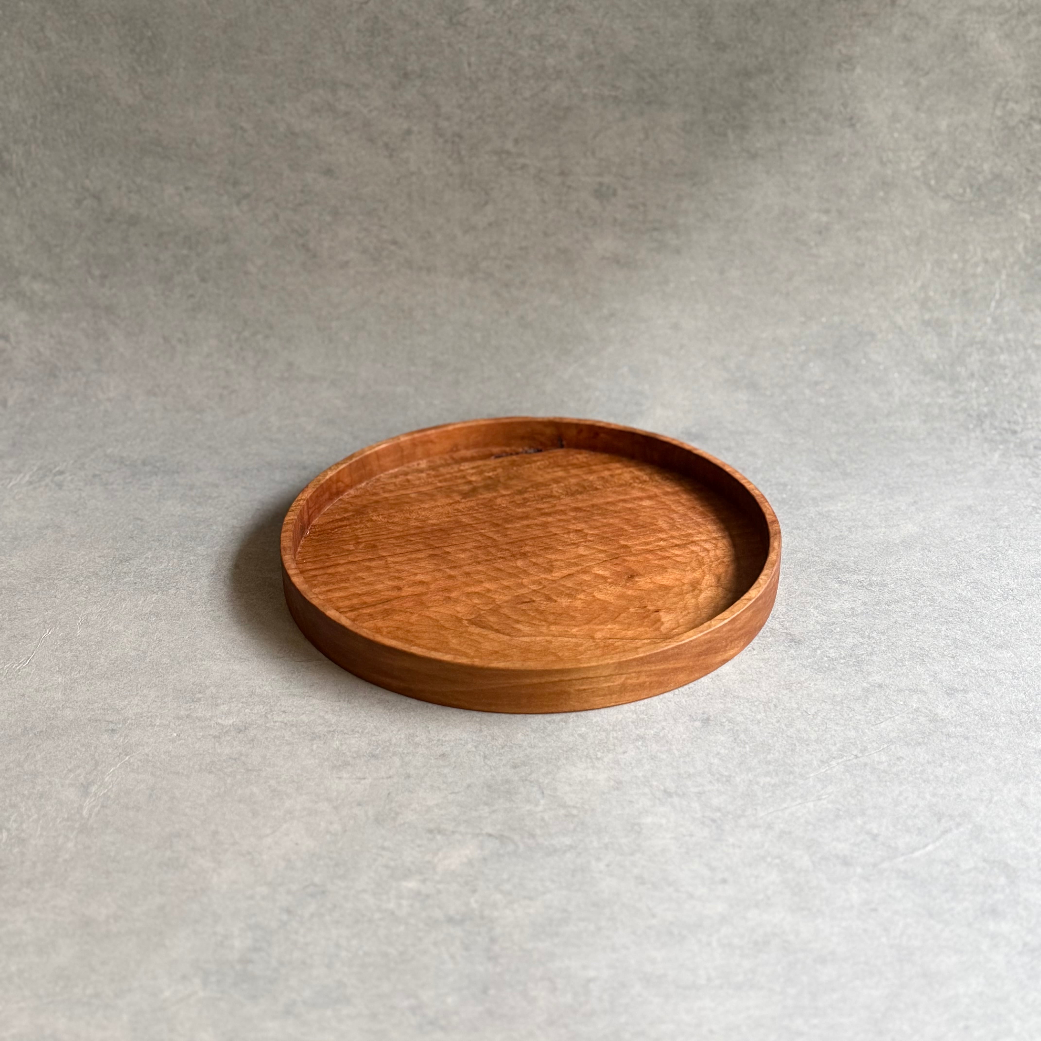 村上圭一 サクラ 彫目盆 φ240*h25