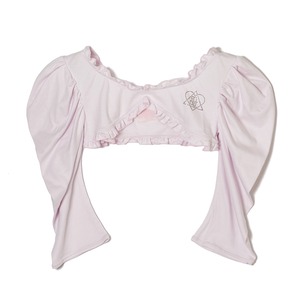 Cut sewn frill tops - Baby Pink
