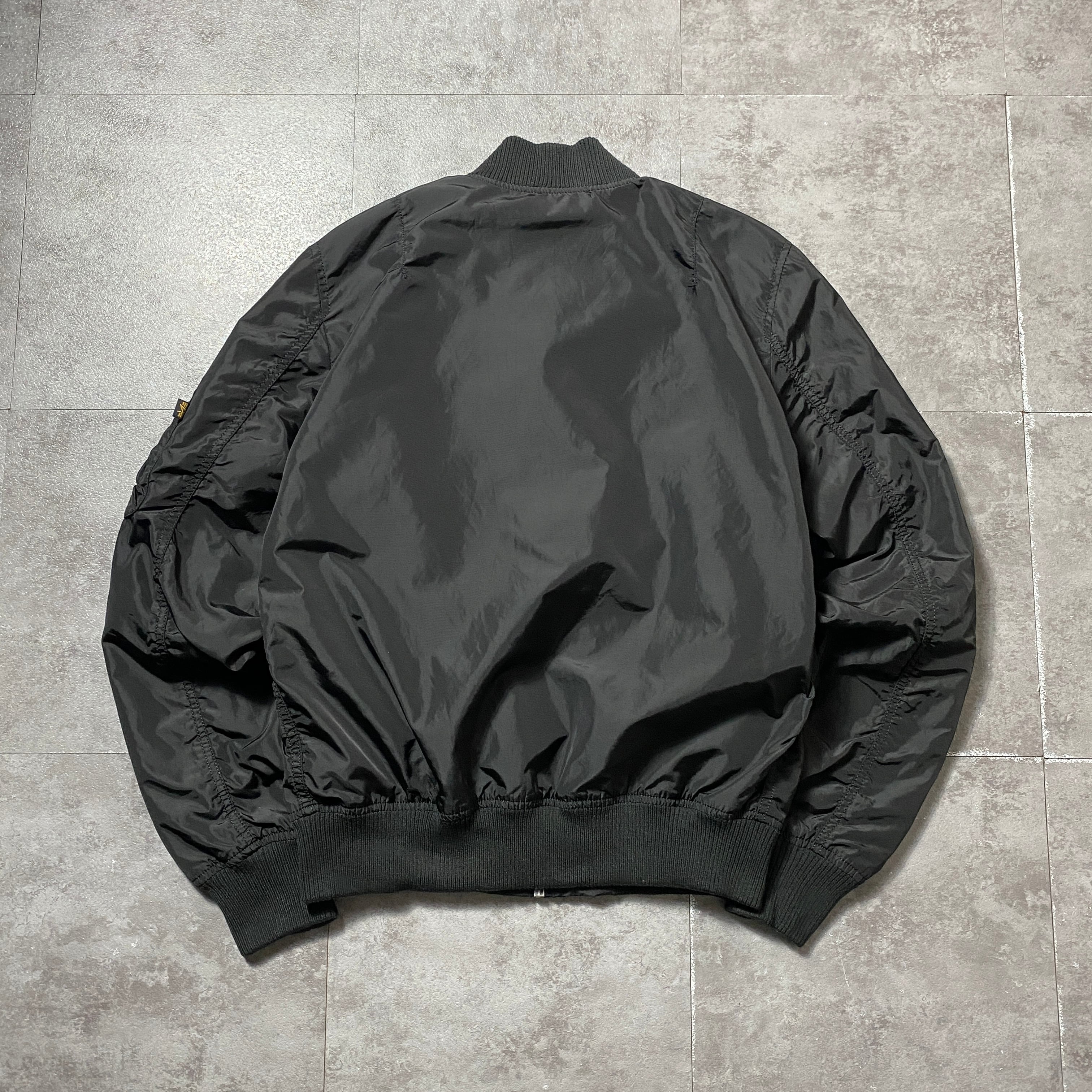 ALPHA INDUSTRIES アルファインダストリーズ ブラック無地 MA-1