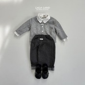 LALALAND 26/SS (Kids)Classic ribbed cardigan