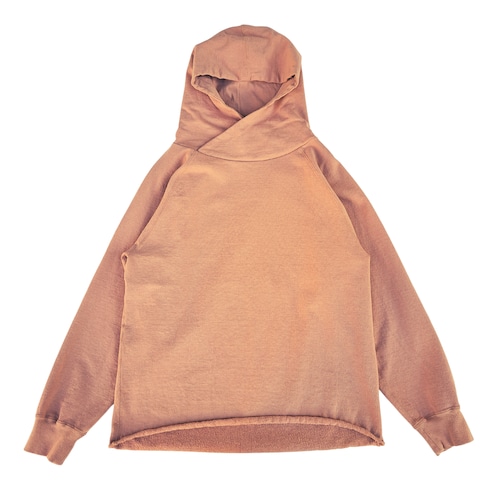 WALLA WALLA SPORT　13oz cross neck p/o hoodie(pink brown)