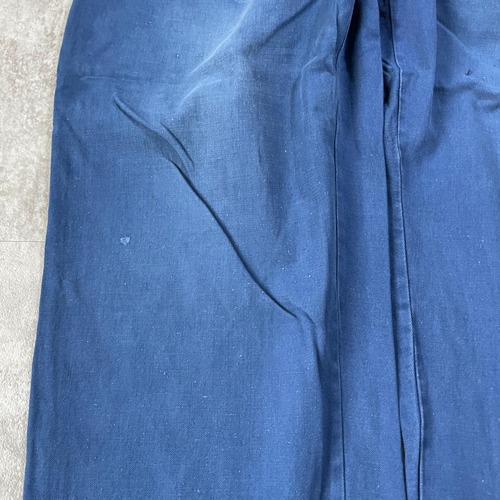 60s- 極太 フレンチワーク フェード Metis リネン パンツ W34 詳細写真6