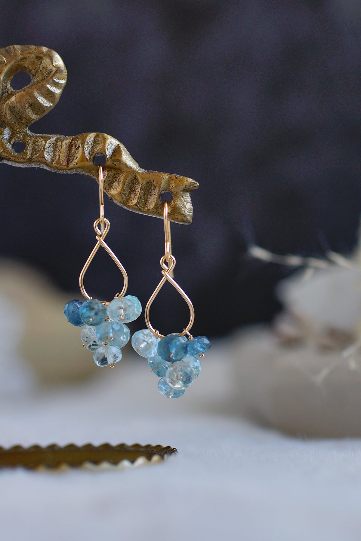 サンタマリアアクアマリンのピアス | Ruan aree │ 心に潤いを。天然石