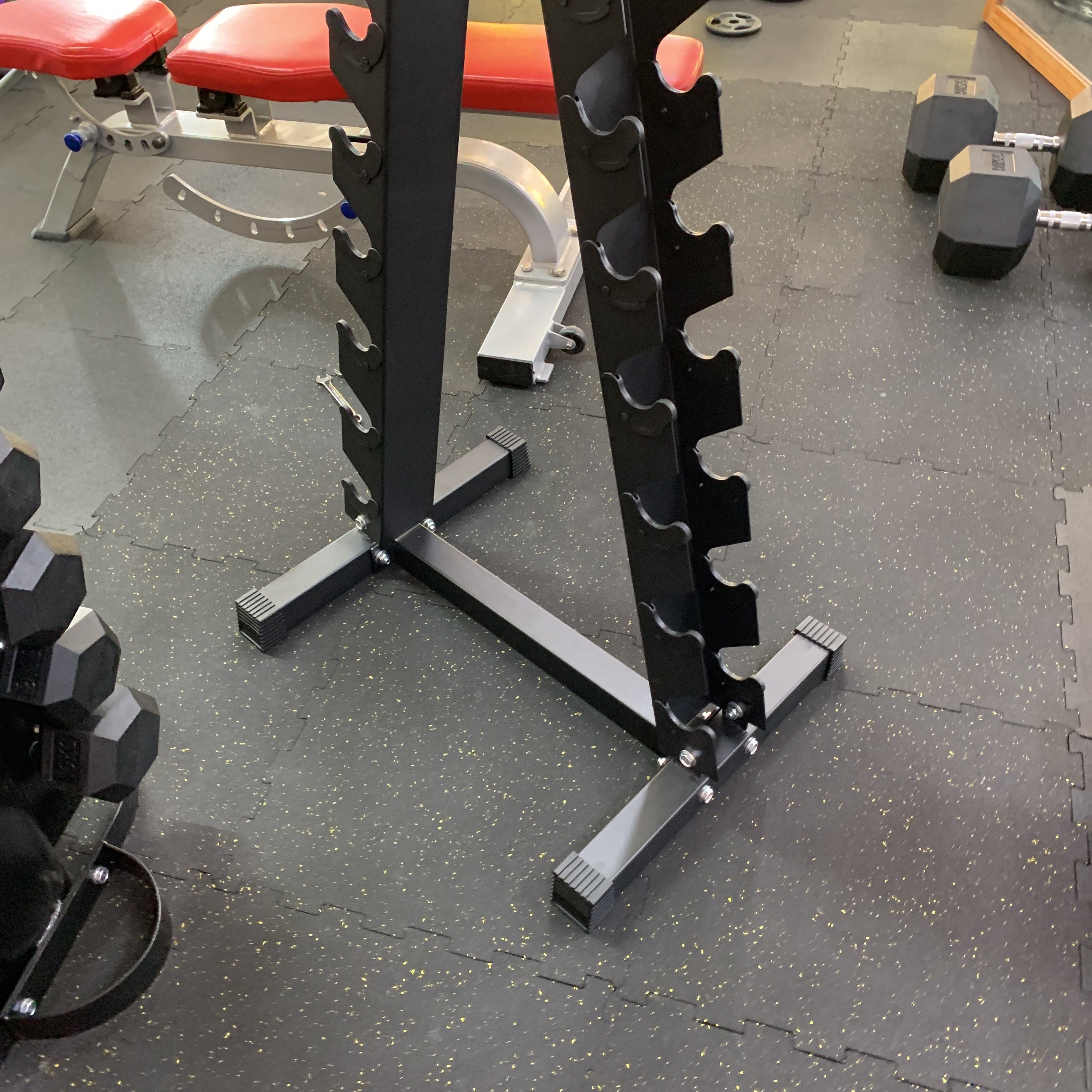 ヘックスダンベル1kgから10kg & 縦型ラック 単品販売】縦型収納タワー