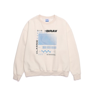 [BURIED ALIVE] BA BRAV SYSTEM SWEATSHIRTS IVORY 正規品  韓国 ブランド パーカー トレーナー bz20012203