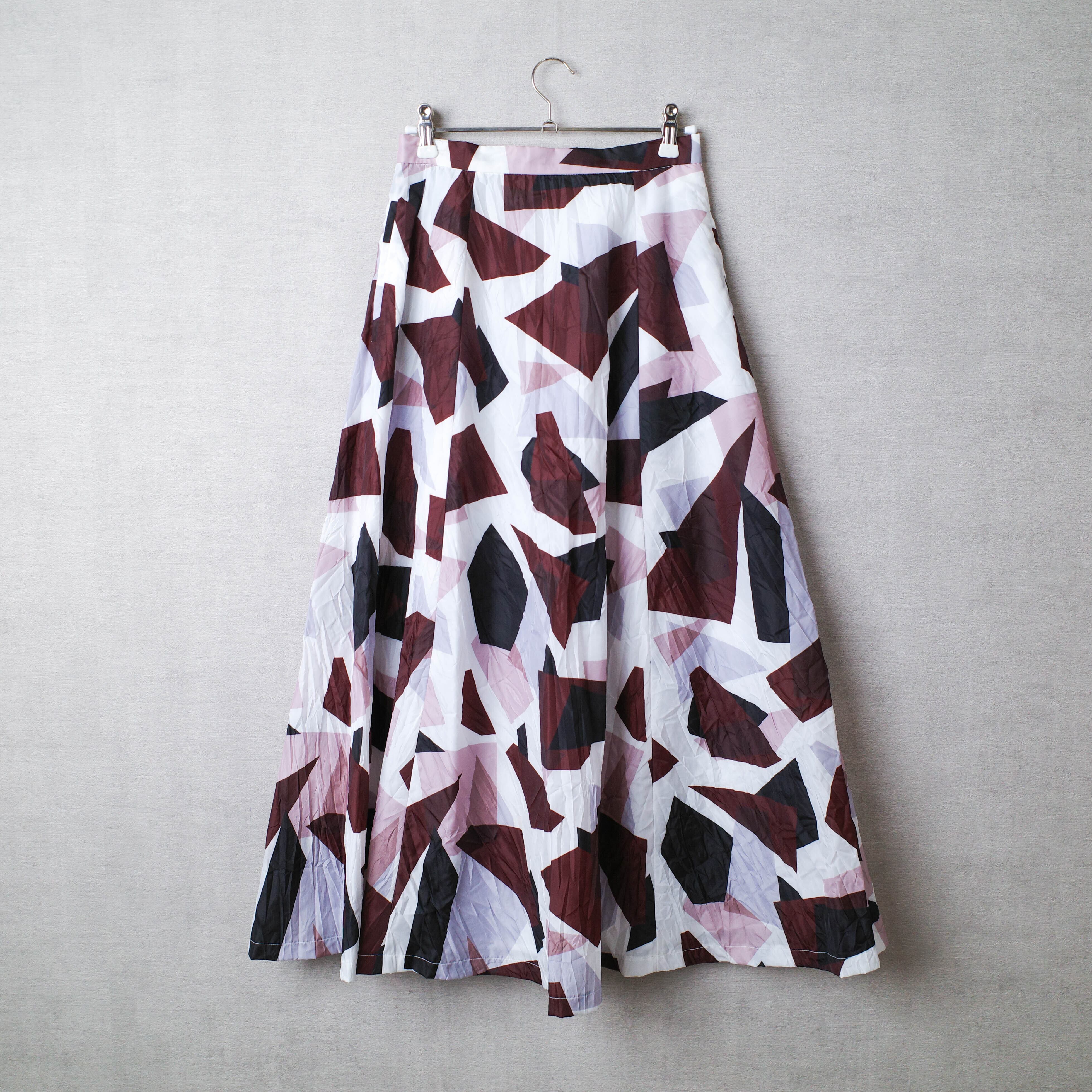 [NEW] RIM･ARK	GEOMETRY PRINT FLARE SKIRT 460BAL31-0160