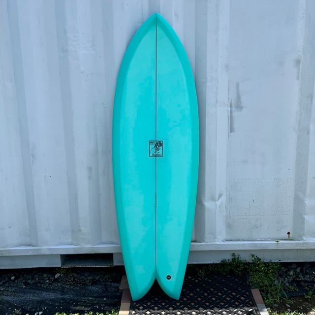 【GRANT NOBLE Surfboards】グラントノーブル サーフボード フィッシュ ツインフィン 5'8 ターコイズ White Dove Fish Twin fin