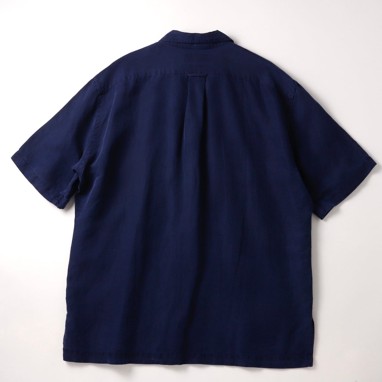 極美品】90s Ralph Lauren special silk linen open collar shirt