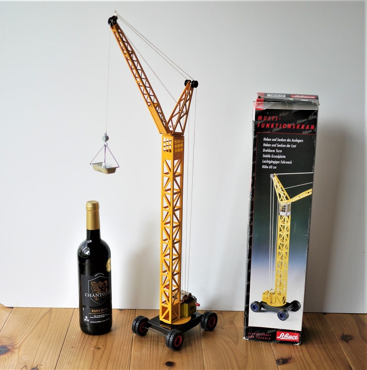 シュコ タワークレーン模型 ブリキ玩具 ミニ建設重機械 働く車 ドイツ