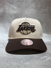 Mitchell＆Ness/ミッチェルアンドネス NBA ロサンゼルス・レイカーズ キャップ クリーム