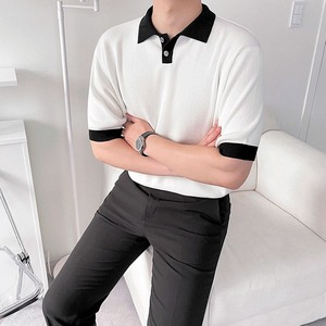 モノトーンバイカラーポロシャツ　MT0080223