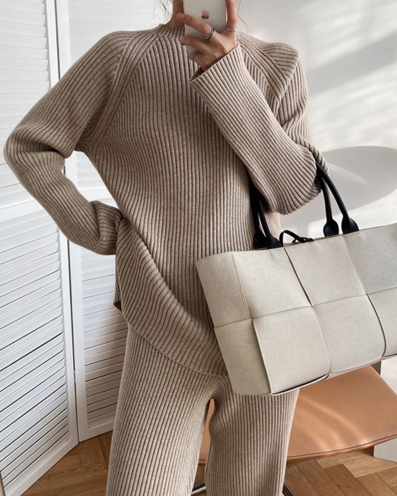 リブラインニットセットアップ 3color A0672 - 8