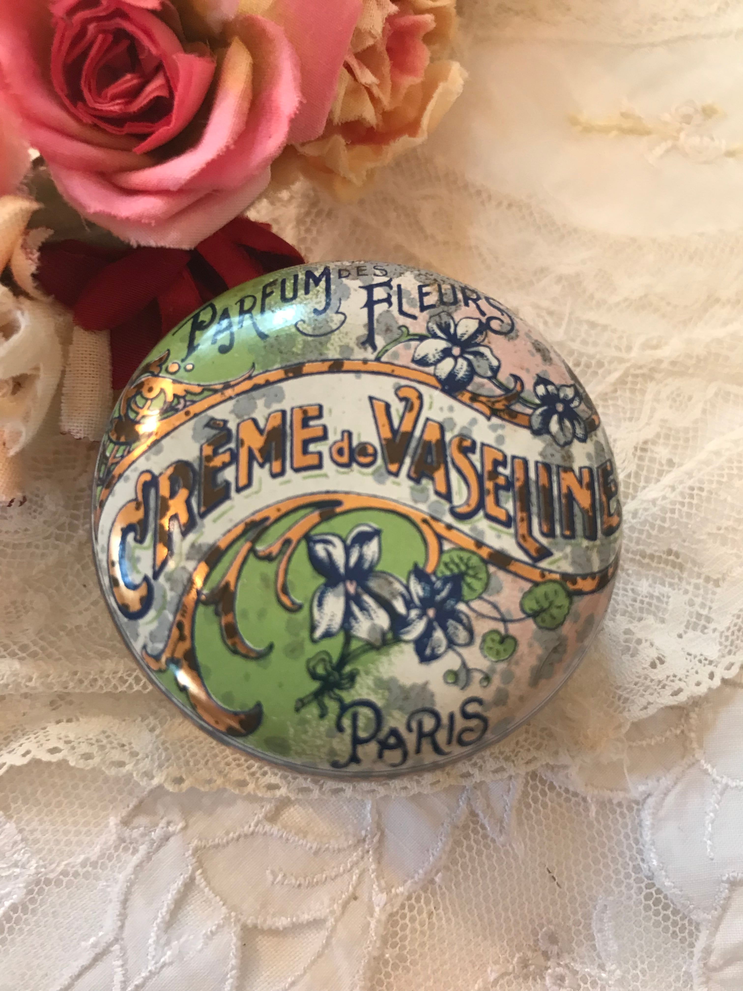 paris 小さなスミレ柄の缶 | AntiqueRose