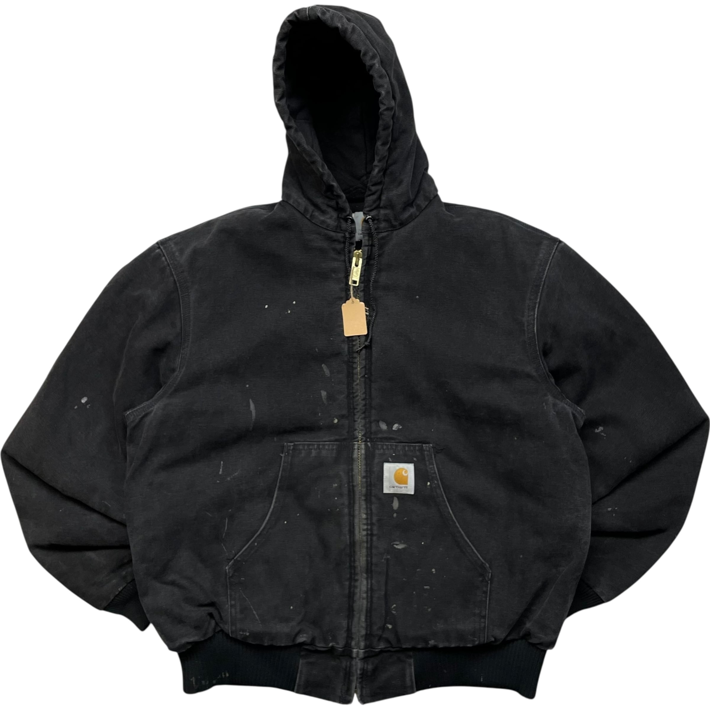 《XL》Carhartt カーハート ダックジャケット アクティブジャケット 裏地キルティング 希少カラー オニキス no.8922