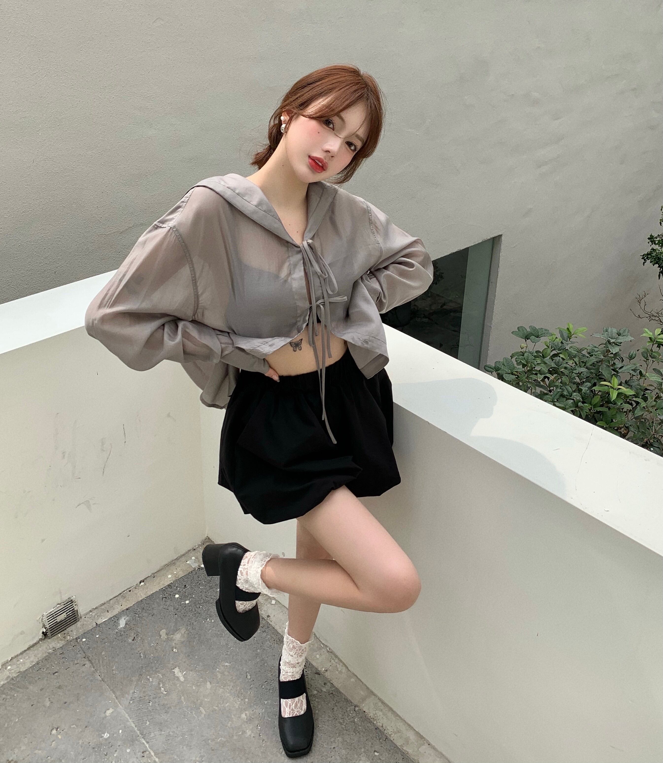 ネイビーカラーシャツ ジャケット レディースサマー薄手 ロング 夏物 ブラックストロベリース82108484438