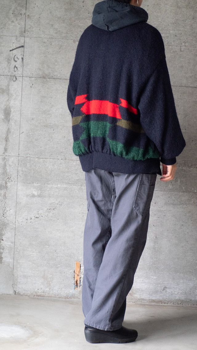 "BASLER" 1980s Mohair knit blouson
