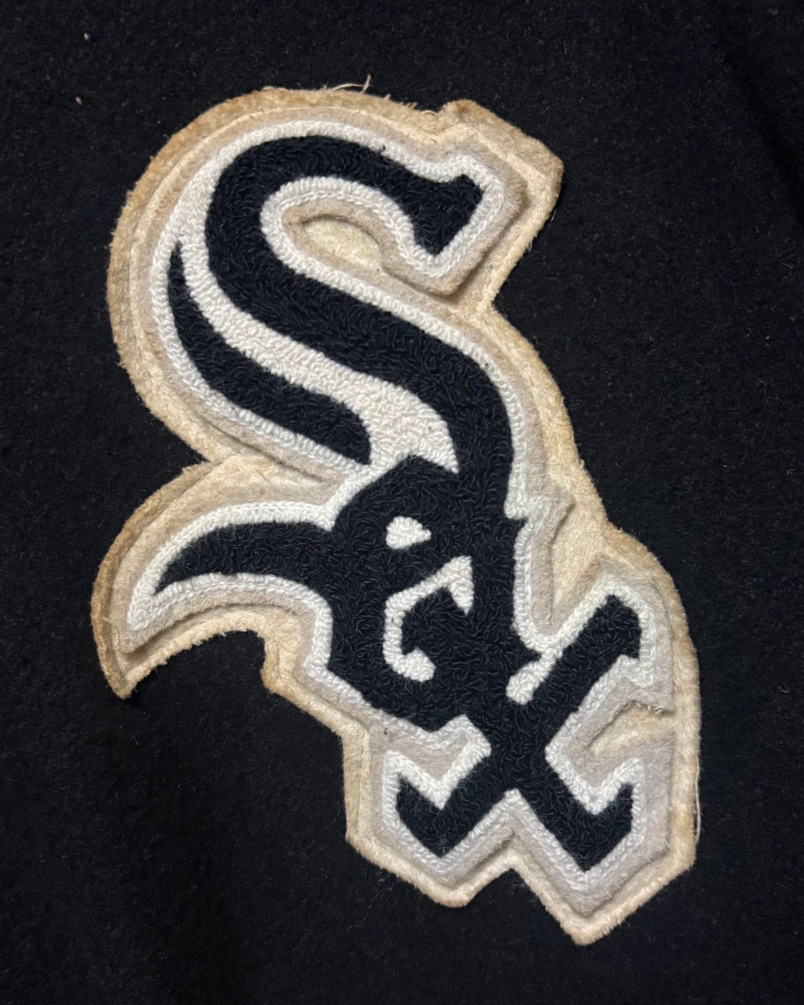 80s / Delong Chicago White Sox Wool × Leather Versity Jacket | ASCENT