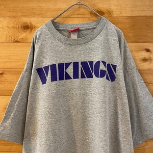 【NFL】Minnesota Vikings Tシャツ ミネソタバイキングス XL ビッグサイズ バックプリント US古着