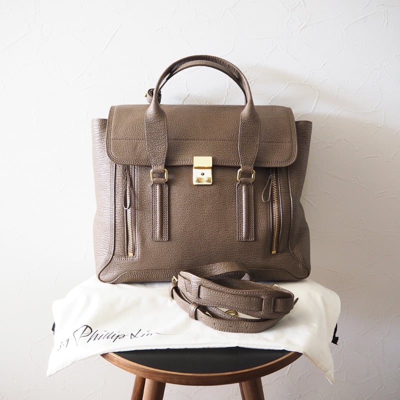 3.1 Phillip Lim(3.1フィリップリム) サッチェルバッグ ブラウン ショルダーハンドバッグ